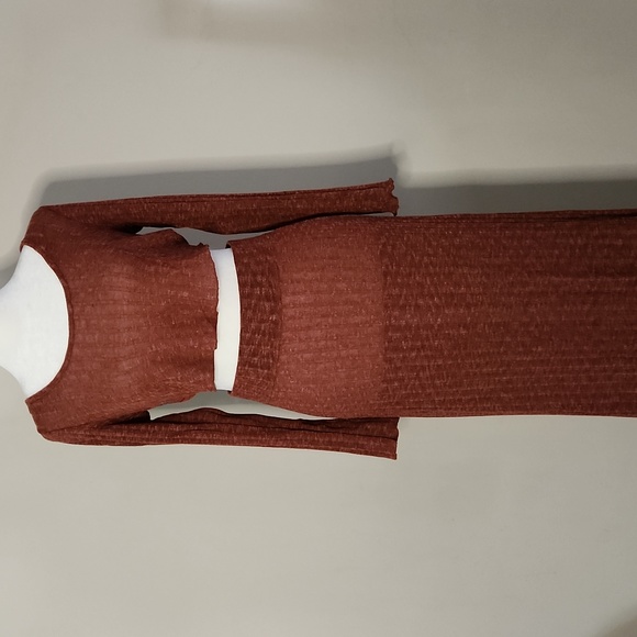 Free People Dresses & Skirts - Nwot Free People Beach Ribbed Knit Maxi Skirt & Crop Top Set